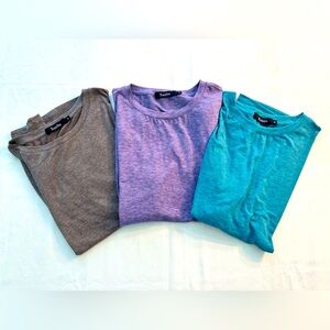 SUNBS - LOT OF 3 Women's Casual Tops - Brown, Purple, and Blue